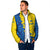 Ukraine Christmas Padded Jacket with Yellow and Blue Tree Design and Traditional Embroidery - Wonder Print Shop