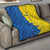 Ukraine Christmas Quilt with Yellow and Blue Tree Design and Traditional Embroidery - Wonder Print Shop