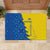 Ukraine Christmas Rubber Doormat with Yellow and Blue Tree Design and Traditional Embroidery - Wonder Print Shop