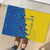 Ukraine Christmas Rubber Doormat with Yellow and Blue Tree Design and Traditional Embroidery - Wonder Print Shop