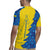 Ukraine Christmas Rugby Jersey with Yellow and Blue Tree Design and Traditional Embroidery - Wonder Print Shop