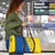 Ukraine Christmas Travel Bag with Yellow and Blue Tree Design and Traditional Embroidery - Wonder Print Shop