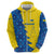 Ukraine Christmas Zip Hoodie with Yellow and Blue Tree Design and Traditional Embroidery - Wonder Print Shop