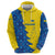Ukraine Christmas Zip Hoodie with Yellow and Blue Tree Design and Traditional Embroidery - Wonder Print Shop