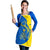 Ukraine Christmas Apron with Howling Wolf Sunflower Tree and Traditional Ornament Design - Wonder Print Shop