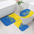 Ukraine Christmas Bathroom Set with Howling Wolf Sunflower Tree and Traditional Ornament Design - Wonder Print Shop