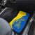 Ukraine Christmas Car Mats with Howling Wolf Sunflower Tree and Traditional Ornament Design - Wonder Print Shop