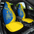 Ukraine Christmas Car Seat Cover with Howling Wolf Sunflower Tree and Traditional Ornament Design - Wonder Print Shop
