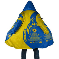 Ukraine Christmas Cloak with Howling Wolf Sunflower Tree and Traditional Ornament Design - Wonder Print Shop