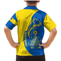 Ukraine Christmas Family Matching Mermaid Dress and Hawaiian Shirt with Howling Wolf Sunflower Tree and Traditional Ornament Design - Wonder Print Shop