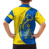 Ukraine Christmas Hawaiian Shirt with Howling Wolf Sunflower Tree and Traditional Ornament Design - Wonder Print Shop