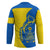 Ukraine Christmas Hockey Jersey with Howling Wolf Sunflower Tree and Traditional Ornament Design - Wonder Print Shop