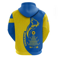Ukraine Christmas Hoodie with Howling Wolf Sunflower Tree and Traditional Ornament Design - Wonder Print Shop