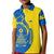 Ukraine Christmas Kid Polo Shirt with Howling Wolf Sunflower Tree and Traditional Ornament Design - Wonder Print Shop