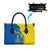 Ukraine Christmas Leather Bag with Howling Wolf Sunflower Tree and Traditional Ornament Design - Wonder Print Shop