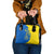Ukraine Christmas Shoulder Handbag with Howling Wolf Sunflower Tree and Traditional Ornament Design - Wonder Print Shop