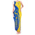 Ukraine Christmas Tank Maxi Dress with Howling Wolf Sunflower Tree and Traditional Ornament Design - Wonder Print Shop