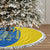 Ukraine Christmas Tree Skirt with Howling Wolf Sunflower Tree and Traditional Ornament Design - Wonder Print Shop