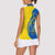 Ukraine Christmas Women Sleeveless Polo Shirt with Howling Wolf Sunflower Tree and Traditional Ornament Design - Wonder Print Shop