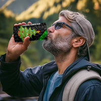 Zimbabwe Christmas 4 in 1 Can Cooler Tumbler with Flag Colors Xmas Tree and Holiday - Wonder Print Shop