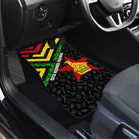 Zimbabwe Christmas Car Mats with Flag Colors Xmas Tree and Holiday - Wonder Print Shop