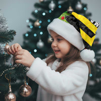 Zimbabwe Christmas Santa Hat with Flag Colors Xmas Tree and Holiday - Wonder Print Shop