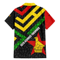 Zimbabwe Christmas Family Matching Mermaid Dress and Hawaiian Shirt with Flag Colors Xmas Tree and Holiday - Wonder Print Shop