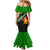 Zimbabwe Christmas Family Matching Mermaid Dress and Hawaiian Shirt with Flag Colors Xmas Tree and Holiday - Wonder Print Shop