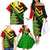 Zimbabwe Christmas Family Matching Off The Shoulder Long Sleeve Dress and Hawaiian Shirt with Flag Colors Xmas Tree and Holiday - Wonder Print Shop