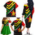 Zimbabwe Christmas Family Matching Off The Shoulder Long Sleeve Dress and Hawaiian Shirt with Flag Colors Xmas Tree and Holiday - Wonder Print Shop