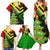 Zimbabwe Christmas Family Matching Summer Maxi Dress and Hawaiian Shirt with Flag Colors Xmas Tree and Holiday - Wonder Print Shop