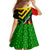 Zimbabwe Christmas Family Matching Tank Maxi Dress and Hawaiian Shirt with Flag Colors Xmas Tree and Holiday - Wonder Print Shop