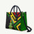 Zimbabwe Christmas Leather Bag with Flag Colors Xmas Tree and Holiday - Wonder Print Shop
