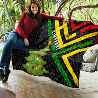 Zimbabwe Christmas Quilt with Flag Colors Xmas Tree and Holiday - Wonder Print Shop