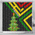 Zimbabwe Christmas Shower Curtain with Flag Colors Xmas Tree and Holiday - Wonder Print Shop