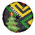 Zimbabwe Christmas Spare Tire Cover with Flag Colors Xmas Tree and Holiday - Wonder Print Shop