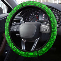 Zimbabwe Christmas Steering Wheel Cover with Flag Colors Xmas Tree and Holiday - Wonder Print Shop