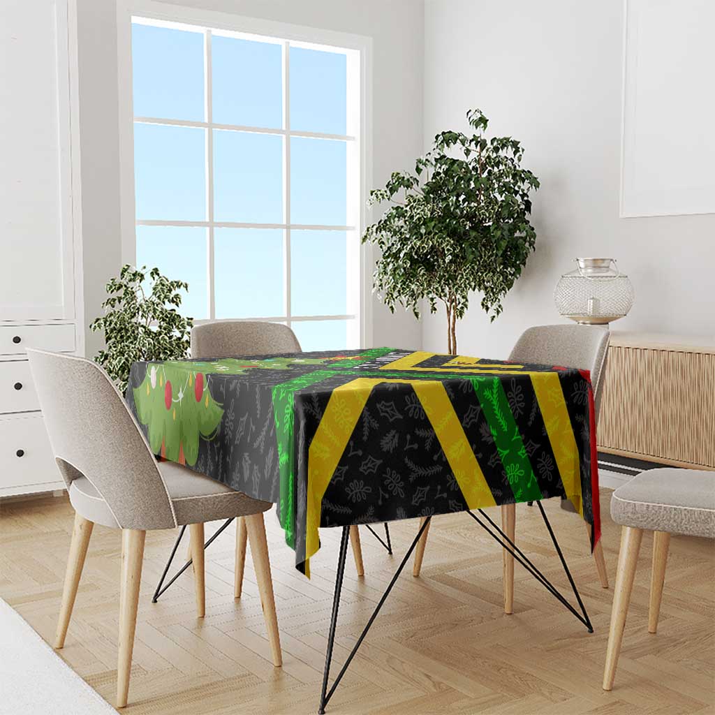 Zimbabwe Christmas Tablecloth with Flag Colors Xmas Tree and Holiday - Wonder Print Shop