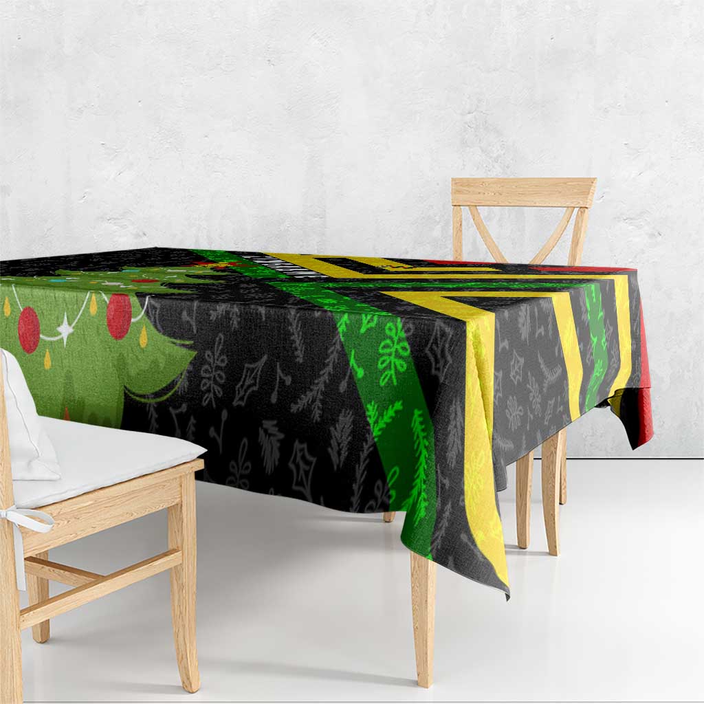 Zimbabwe Christmas Tablecloth with Flag Colors Xmas Tree and Holiday - Wonder Print Shop