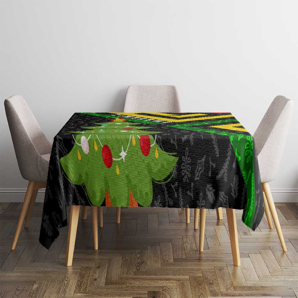 Zimbabwe Christmas Tablecloth with Flag Colors Xmas Tree and Holiday - Wonder Print Shop