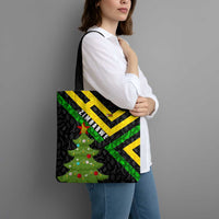 Zimbabwe Christmas Tote Bag with Flag Colors Xmas Tree and Holiday - Wonder Print Shop