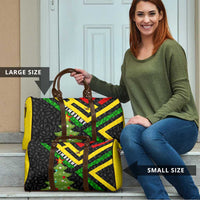 Zimbabwe Christmas Travel Bag with Flag Colors Xmas Tree and Holiday - Wonder Print Shop