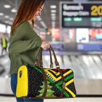 Zimbabwe Christmas Travel Bag with Flag Colors Xmas Tree and Holiday - Wonder Print Shop