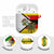 Zimbabwe Christmas AirPods Case with Festive Santa Palm Tree and Red Yellow Green Flag - Wonder Print Shop