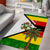 Zimbabwe Christmas Area Rug with Festive Santa Palm Tree and Red Yellow Green Flag - Wonder Print Shop