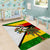 Zimbabwe Christmas Area Rug with Festive Santa Palm Tree and Red Yellow Green Flag - Wonder Print Shop