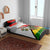 Zimbabwe Christmas Bedding Set with Festive Santa Palm Tree and Red Yellow Green Flag - Wonder Print Shop