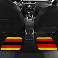 Zimbabwe Christmas Car Mats with Festive Santa Palm Tree and Red Yellow Green Flag - Wonder Print Shop