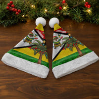 Zimbabwe Christmas Santa Hat with Festive Santa Palm Tree and Red Yellow Green Flag - Wonder Print Shop
