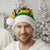 Zimbabwe Christmas Santa Hat with Festive Santa Palm Tree and Red Yellow Green Flag - Wonder Print Shop